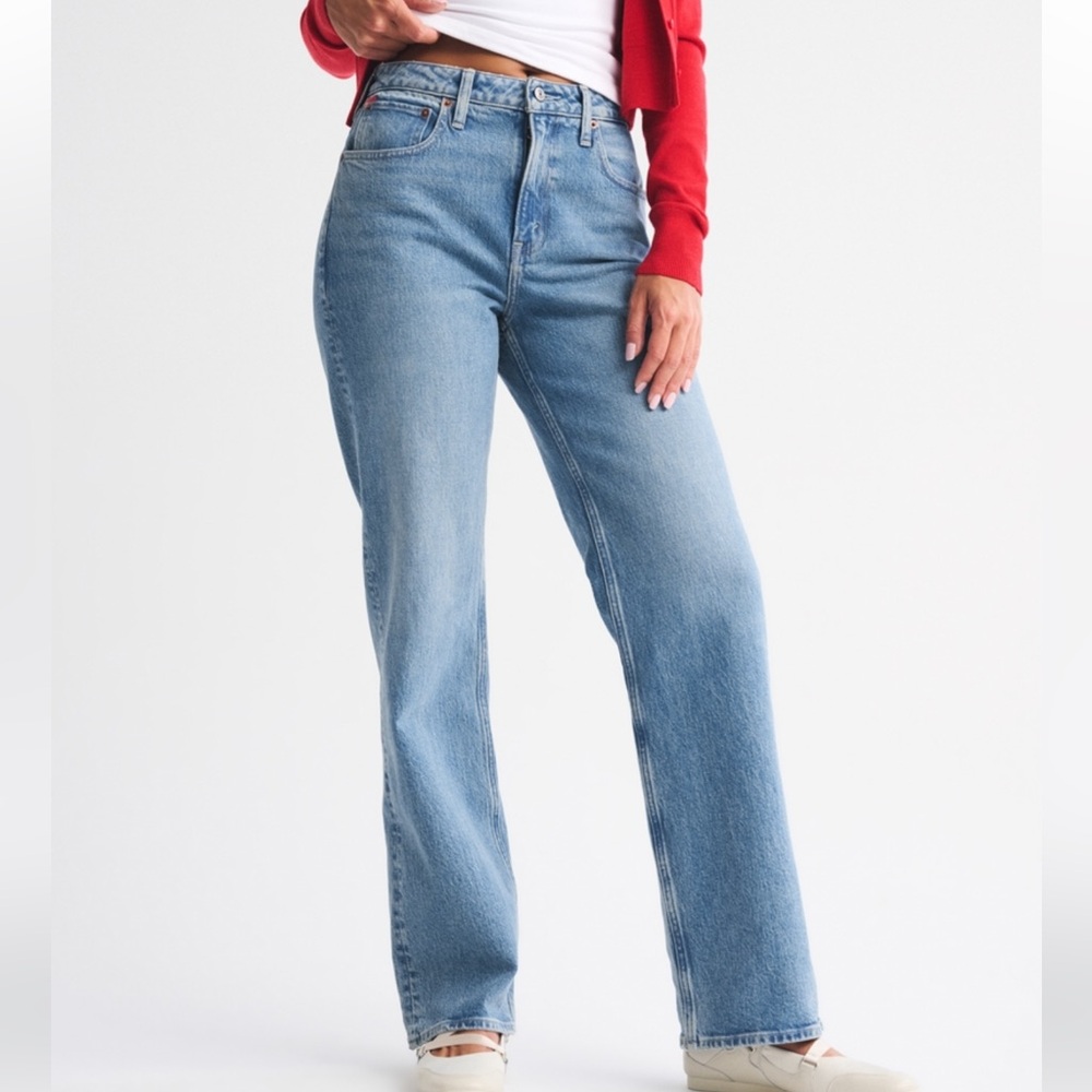 Abercrombie & Fitch Light Blue Straight Leg Jeans